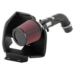 Air Intake, Typhoon, 69 Series, Aluminum Tube, Textured Black, Cotton Gauze Filter, Oiled, Red, Toyota, Camry, Solara, 2.4L, Kit