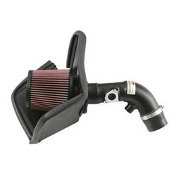 Air Intake, Typhoon, 69 Series, Aluminum Tube, Textured Black, Cotton Gauze Filter, Oiled, Red, Toyota, Corolla, 1.8L, Kit