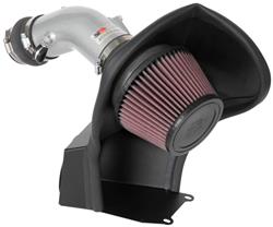 Air Intake, Typhoon, 69 Series, Aluminum Tube, Silver, Cotton Gauze Filter, Oiled, Red, Toyota, Corolla, 2.0L, Kit