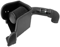 Air Intake, Blackhawk Cold Air, Aluminum Tube, Black, Synthetic Filter, Dry, Black, Ram, 1500, 2500, 3500, 5.7L, Kit