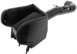 Air Intake, Blackhawk Cold Air, Aluminum Tube, Black, Synthetic Filter, Dry, Black, Jeep, Gladiator, Wrangler, 3.6L, Kit