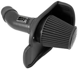 Air Intake, Blackhawk Cold Air, Aluminum Tube, Black, Synthetic Filter, Dry, Black, Chrysler, 300, Dodge, Challenger, Charger, 6.4L, Kit