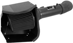 Air Intake, Blackhawk Cold Air, Aluminum Tube, Black, Synthetic Filter, Dry, Black, Ford, F250, F350, F450,F550, 6.7L, Diesel, Kit