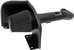 Air Intake, Blackhawk Cold Air, Aluminum Tube, Black, Synthetic Filter, Dry, Black, Cadillac, Chevy, GMC, 4.8L, 5.3L, 6.2L, Kit