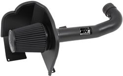 Air Intake, Blackhawk Cold Air, Aluminum Tube, Black, Synthetic Filter, Dry, Black, Cadillac, Chevy, GMC, 5.3L, 6.2L, Kit