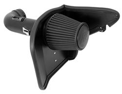 Air Intake, Blackhawk Cold Air, Aluminum Tube, Black, Synthetic Filter, Dry, Black, Chevy, Camaro SS, 6.2L, Kit