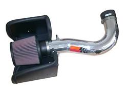 Air Intake, High-Flow, 77 Series, Aluminum Tube, Polished, Cotton Gauze Filter, Oiled, Red, Dodge, Dakota, Durango, 4.7L, Kit