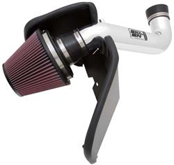 Air Intake, High-Flow, 77 Series, Aluminum Tube, Polished, Cotton Gauze Filter, Oiled, Red, Dodge, Dakota, Mitsubishi, Raider, 4.7L, Kit