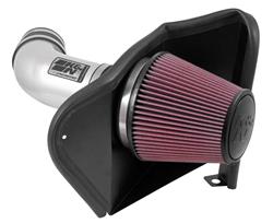 Air Intake, High-Flow, 77 Series, Aluminum Tube, Polished, Cotton Gauze Filter, Oiled, Red, Dodge, Durango, Jeep, Grand Cherokee, 6.4L, Kit