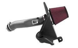 Air Intake, High-Flow, 77 Series, Aluminum Tube, Gunmetal Gray, Cotton Gauze Filter, Oiled, Red, Jeep, Grand Cherokee, 3.6L, Kit