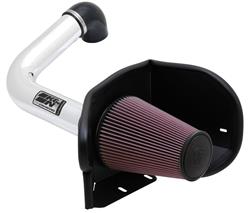 Air Intake, High-Flow, 77 Series, Aluminum Tube, Polished, Cotton Gauze Filter, Oiled, Red, Ford, F150, Lincoln, Mark LT, 5.4L, Kit