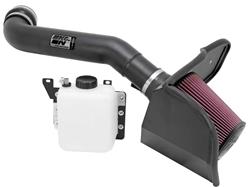 Air Intake, High-Flow, 77 Series, Aluminum Tube, Textured Black, Cotton Gauze Filter, Oiled, Red, Ford, F150, SVT, Raptor, 6.2L, Kit