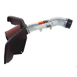 Air Intake, High-Flow, 77 Series, Aluminum Tube, Polished, Cotton Gauze Filter, Oiled, Red, Chevy, Trailblazer, GMC, Envoy, Isuzu, Ascender, 4.2L, Kit