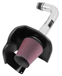 Air Intake, High-Flow, 77 Series, Aluminum Tube, Polished, Cotton Gauze Filter, Oiled, Red, Chevy, GMC, 1500, 4.3L, Kit