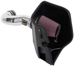 Air Intake, High-Flow, 77 Series, Aluminum Tube, Polished, Cotton Gauze Filter, Oiled, Red, Cadillac, Chevy, GMC, Small Block LT, Kit