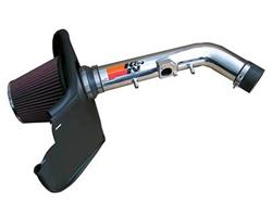 Air Intake, High-Flow, 77 Series, Aluminum Tube, Polished, Cotton Gauze Filter, Oiled, Red, Toyota, 4Runner, Tacoma, 3.4L, Kit