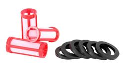 Fuel Filters, Element, Replacement, Nylon Material, 3.375 in. Long, 1.125 in. Outside Diameter, for 81-0302 Fuel Filter, O-rings Included, Kit