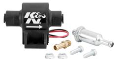 Fuel Pump, In-Line, Electric, 12 Volt, External Mount, 2 psi, 15 gph, 0.31 in. Hose Barb Inlet and Outlet, Fuel Filter Included, Each