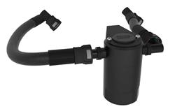 Oil Catch Can, Round, Aluminum, Black, 6.0 oz. Capacity, 5.0L, Ford, Kit
