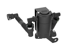 Catch Can, Aluminum, Black, Round, 6 oz. Capacity, Stock Fittings, Dodge, Jeep, Kit