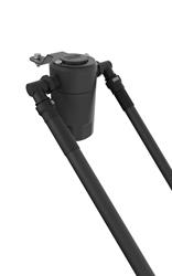 Oil Catch Can, Round, Aluminum, Black, 6 oz. Capacity, Ford, Kit