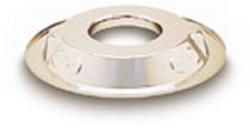 Air Cleaner Base, Dropped, 1.00 in, Steel, Chrome Finish, 14 in. Diameter, 5.13 in. Inlet, Each