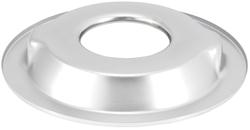 Air Cleaner Base, Dropped, 1.25 in, Steel, Chrome Finish, 14 in. Diameter, 5.13 in. Inlet, Each