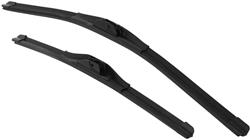 Windshield Wiper Blade, Edge, Beam Style, Plastic Frame, Rubber Blade, Black, 24 in./19 in. Long, Pair