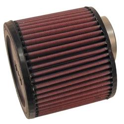 Air Filter Element, Powersports, Oiled, Cotton Gauze, Red, Round, 5 in. Long, 5.5 in. OD, Can-Am, Bombardier, Outlander, Renegade, Each