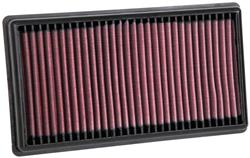 Air Filter Element, Powersports, Oiled, Cotton Gauze, Red, Panel, 9.69 in. Long, 5.33 in. Wide, 1 in Tall, BMW, 999cc, Each