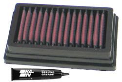 Air Filter Element, Powersports, Oiled, Cotton Gauze, Red, Panel, 5.88 in. Long, 3.5 in. Wide, 1.13 in Tall, BMW, 1170cc, 1172cc, Each