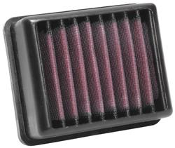 Air Filter Element, Powersports, Oiled, Cotton Gauze, Red, Panel, 1.53 in. Tall, 4.00 in. Long, 3.34 in. Wide, BMW, 313cc, Each