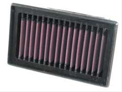 Air Filter Element, Powersports, Oiled, Cotton Gauze, Red, Panel, 1.44 in. Tall, 6.00 in. Long, 3.63 in. Wide, BMW, 652cc, 798cc, 898cc, Each