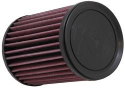 Air Filter Element, Powersports, Oiled, Cotton Gauze, Red, Round Straight, 4.44 in. Diameter, 6.06 in. Tall, Can-Am, Outlander, Renegade, Each
