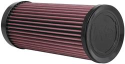 Air Filter Element, Powersports, Oiled, Cotton Gauze, Red, Round, 5.38 in. Diameter, 13 in. Tall, Can-Am, Maverick, 900cc, Each