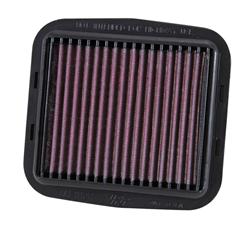 Air Filter Element, Powersports Race, Oiled, Cotton Gauze, Red, Panel, 7.28 in. Long, 6.88 in. Wide, Ducati, Diavel, Multistrada, Streetfighter, Each