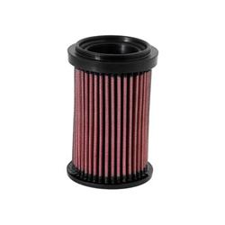 Air Filter Element, Powersports, Oiled, Cotton Gauze, Red, Round, 3.5 in. Diameter, 5.5 in. Tall, Ducati, Monster, 618cc, 750cc, 916cc, Each