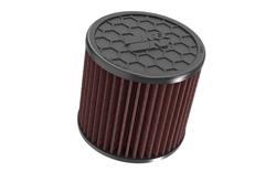 Air Filter Element, High-Flow, Oiled, Cotton Gauze, Red, Round Flange, 3.75 in. Flange ID, 6.56 in. Long, 6.44 in. OD, Ford, Bronco, 2.3L, 2.7L, Each