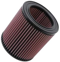 Air Filter Element, High-Flow, Oiled, Cotton Gauze, Red, Round, 5.6 in. Diameter, 5.9 in. Tall, Buick, Chevy, Oldsmobile, Pontiac, Toyota, Each