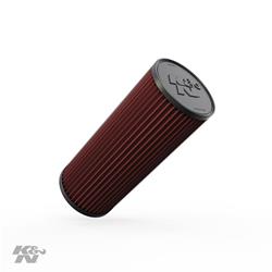 Air Filter Element, High-Flow, Oiled, Cotton Gauze, Red, Round, 5.25 in. Diameter, 13.13 in. Tall, Chevy, GMC, 4.3-6.0L, 8.1L, Each