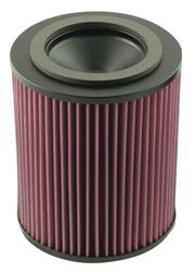 Air Filter Element, High-Flow, Oiled, Cotton Gauze, Red, Round, 8 in. Diameter, 9.25 in. Tall, Dodge, D250-350, W250-350, 5.9L, Diesel, Each