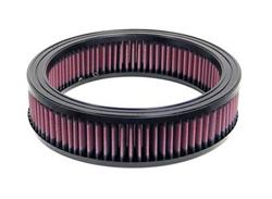 Air Filter Element, High-Flow, Oiled, Cotton Gauze, Red, Round, 10 in. Diameter, 2.31 in. Tall, AMC, Dodge, Ford, International, Each