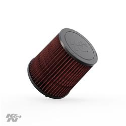 Air Filter Element, High-Flow, Oiled, Cotton Gauze, Red, Conical Flanged, 6.25 in. OD, 6.06 in. Tall, Audi, 2.7L, 3.0L, 3.2L, 4.2L, Each