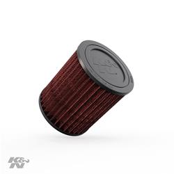 Air Filter Element, High-Flow, Oiled, Cotton Gauze, Red, Round Flanged, 5.38 in. OD, 6.19 in. Tall, Dodge, Caliber, Jeep, Compass, Patriot, Each