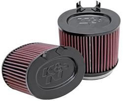 Air Filter Element, High-Flow, Oiled, Cotton Gauze, Red, Oval Flanged, 6.38 in. Long, 4.63 in. Wide, 6.5 in. Tall, Porsche, 911, 3.6L, 3.8L, Pair