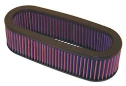 Air Filter Element, High-Flow, Oiled, Cotton Gauze, Red, Oval, 12.88 in. Long, 4.88 in. Wide, 3.19 in. Tall, for Nissan, 280ZX, 2.8L, Each