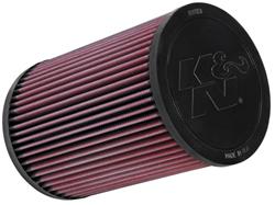 Air Filter Element, High-Flow, Oiled, Cotton Gauze, Red, Conical, 5.81 in. Diameter, 8.63 in. Tall, Alfa Romeo, Giulietta, 1.4L, 2.0L, Diesel, Each