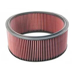 Air Filter Element, High-Flow, Oiled, Cotton Gauze, Red, Round, 13.00 in. Diameter, 6.00 in. Tall, 11.13 in. Inner Diameter, Universal, Each