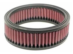 Air Filter Element, High-Flow, Oiled, Cotton Gauze, Red, Round, 5.88 in. Outside Diameter, 4.88 in. Inside Diameter, 1.81 in. Tall, Universal, Each