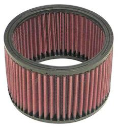Air Filter Element, High-Flow, Oiled, Cotton Gauze, Red, Round, 6.25 in. Outside Diameter, 5.25 in. Inside Diameter, 4.00 in. Tall, Universal, Each